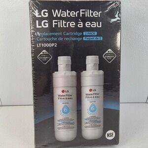 2 Pk LG Water Filter Replacement Cartridge LT1000P2 Genuine Refrigerator Filter